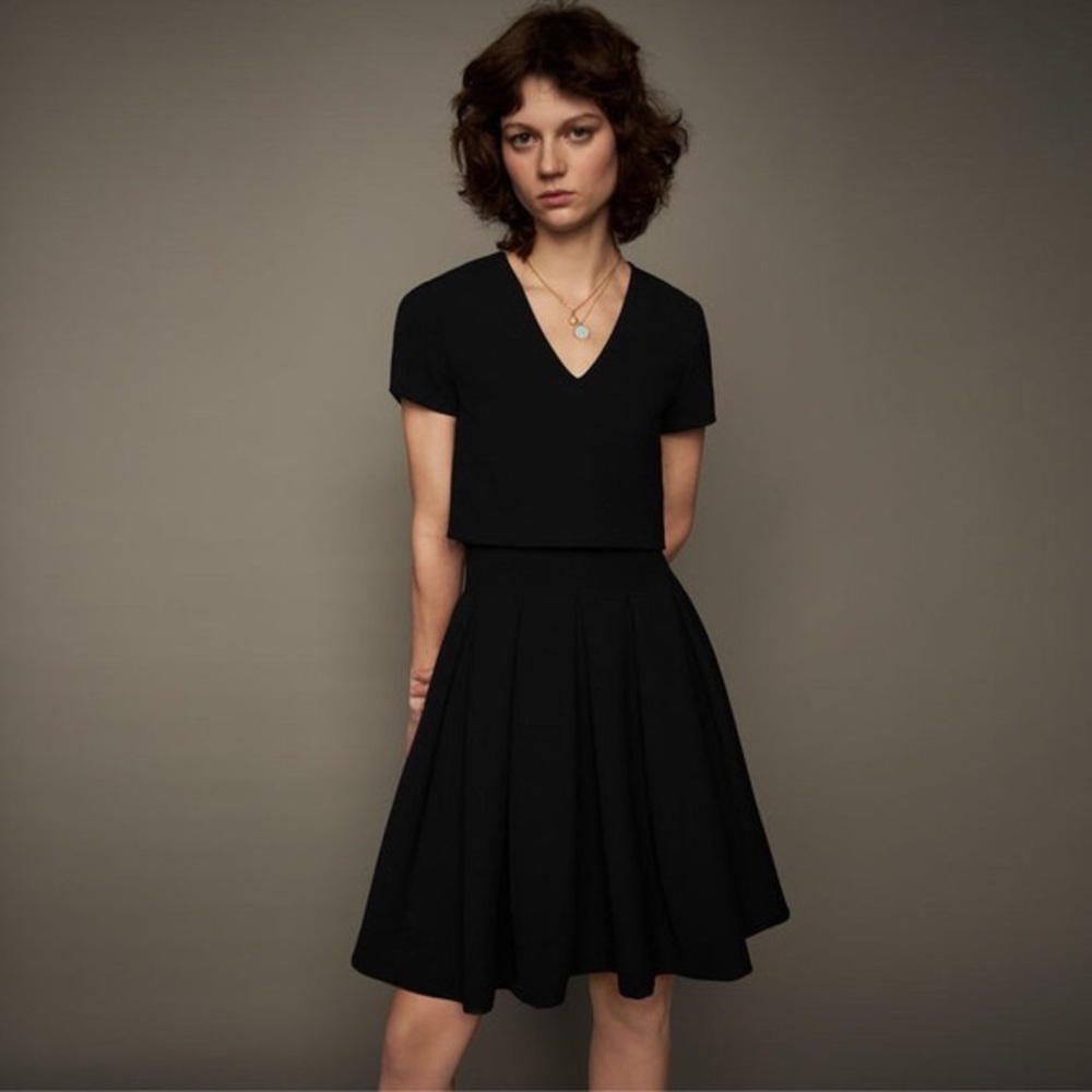 Rozane Bodice Overlay A-line Dress Popover b2a
